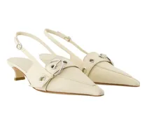 Women's Davina Slingback Heel Beige Leather