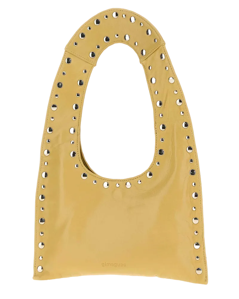 GIMAGUAS Franca Leather Top Handle Bag Butter