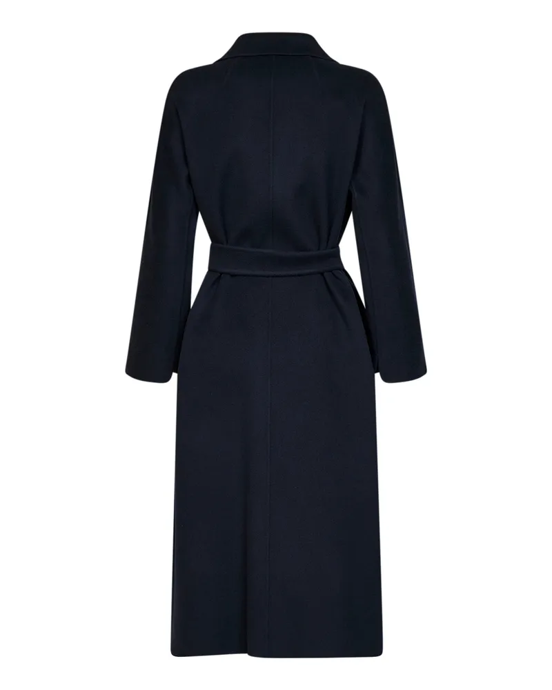 Max Mara Women's Coat Esturia Dark Blue Virgin Wool Navy