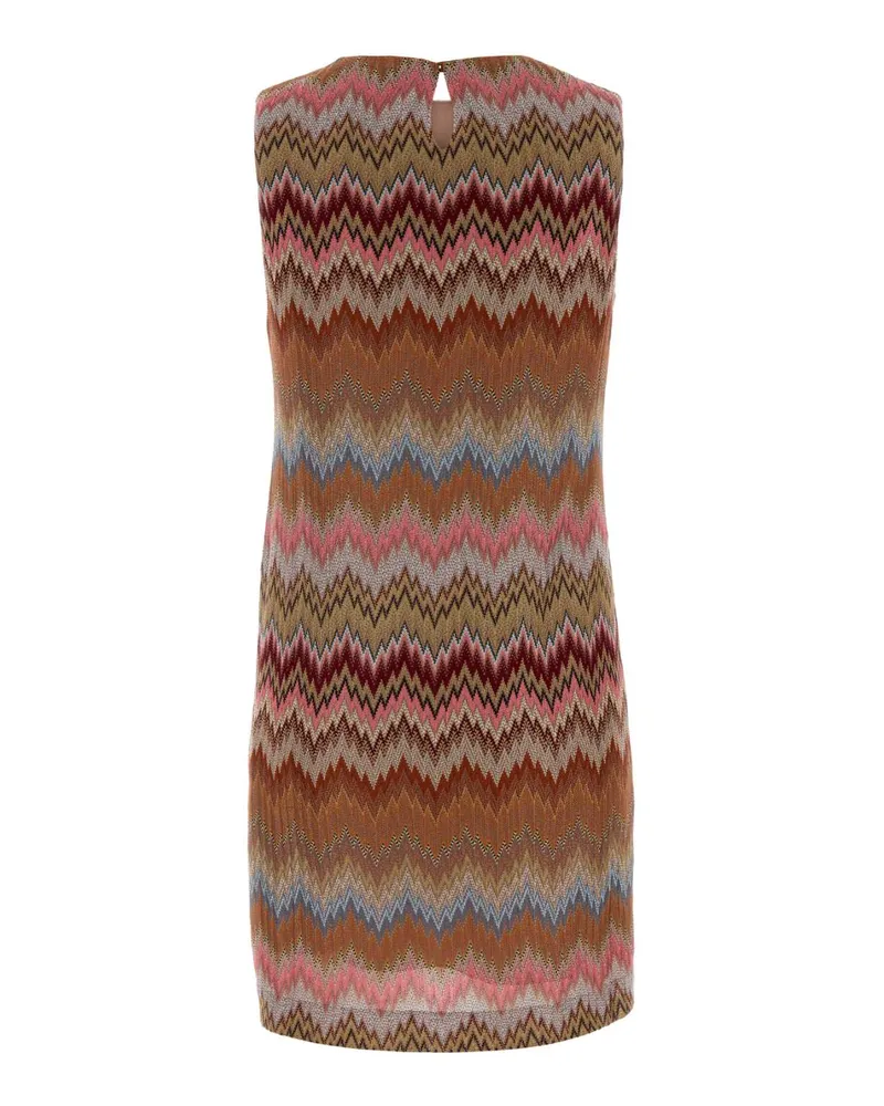 Missoni Women's Embroidered Viscose Mini Dress Multipink Abiti Multicolor