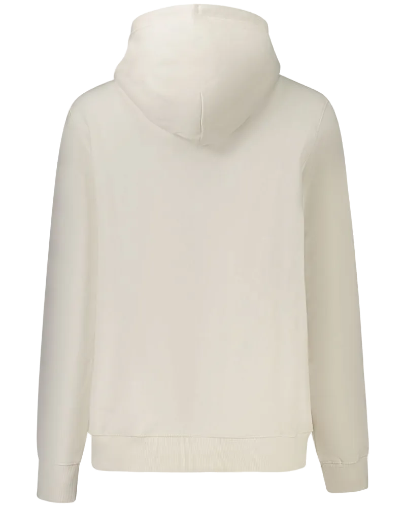 Tommy Hilfiger Logo Embroidered Cotton Hoodie — White White