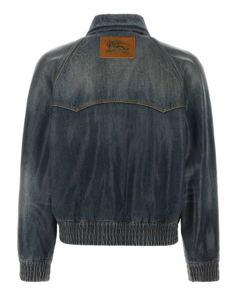 Burberry Men's Denim Jacket Midblue Exterior: Cotton Giacche E Gilet Blue