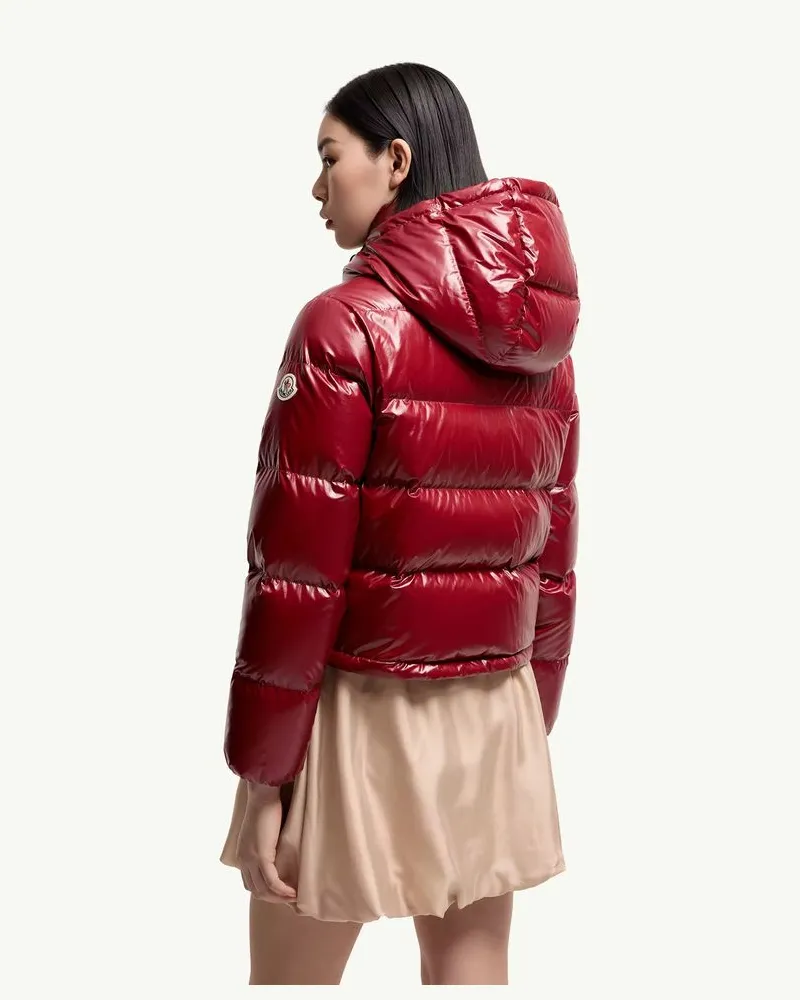 Moncler Quilted Down Down Jacket — Burgundy Burgundy