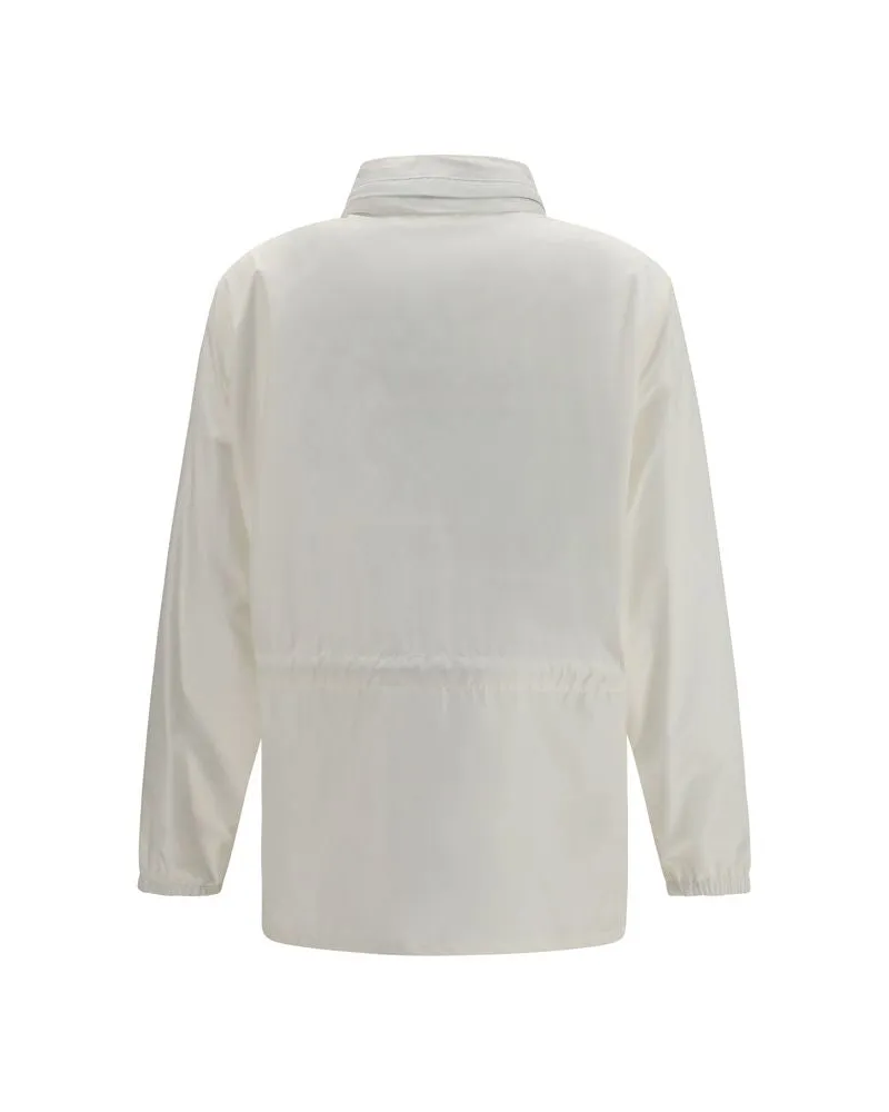 Burberry Women's White Polyamide Shell Jacket Clothing White