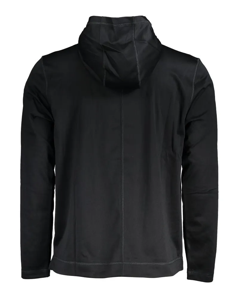 Calvin Klein Polyester Logo Hoodie — Black Black