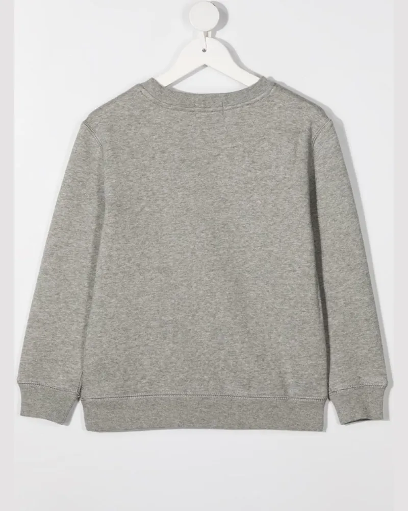 Ralph Lauren Boys' Grey Sweatshirt With Logo Cotton Hoods & Sweatshirts Gray