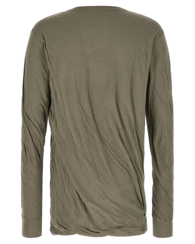 Rick Owens Men's Gray Cotton T-Shirt Gray