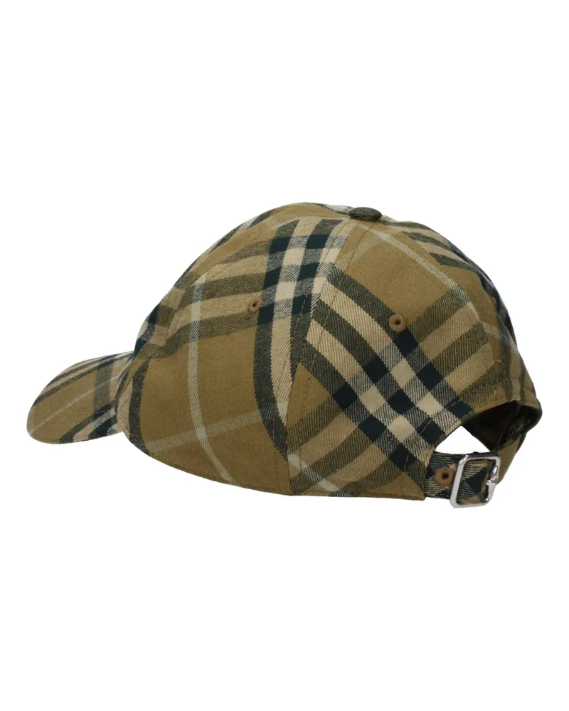 Burberry Men's Green Cotton Cap (baseball Hat Beige