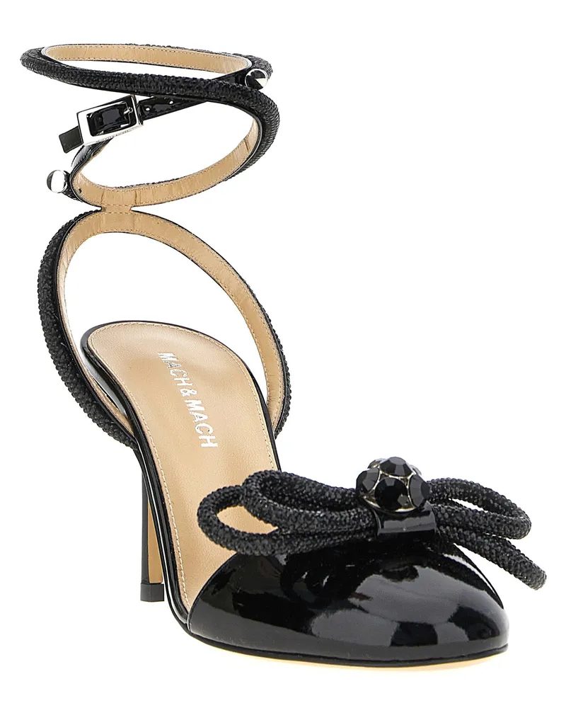 Mach & Mach Patent Leather Pumps — Black Black