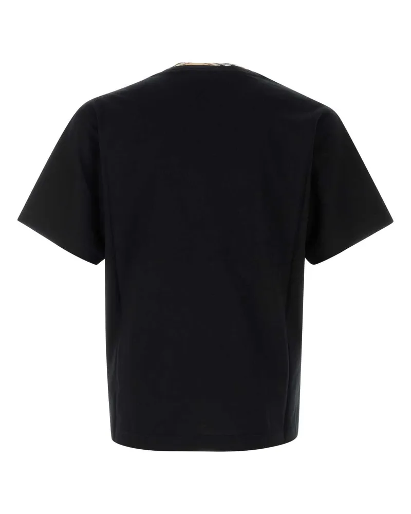 Burberry Men's Black Cotton T-Shirt Exterior Exterior: T-shirts And Polos Black