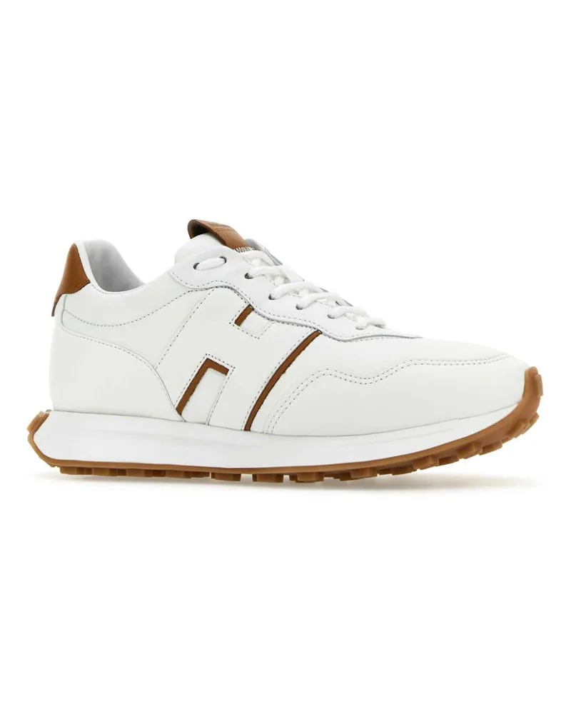 Hogan Men's White Leather H601 Sneakers 6p08 White