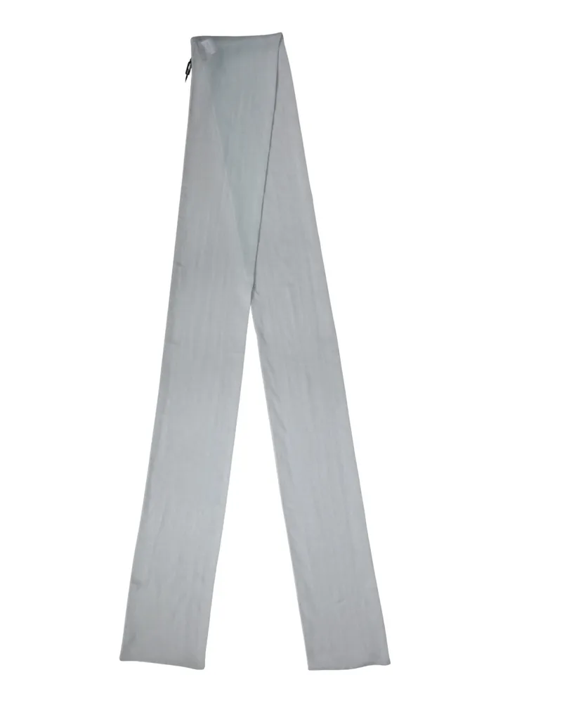 Dolce & Gabbana Women's Light Blue Silk Sash Wrap Foulard 294.5cm X 19cm Scarf Light
