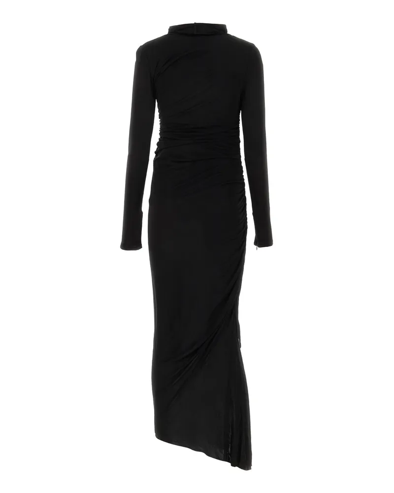 ADAMO Black Viscose Abiti Dress Black