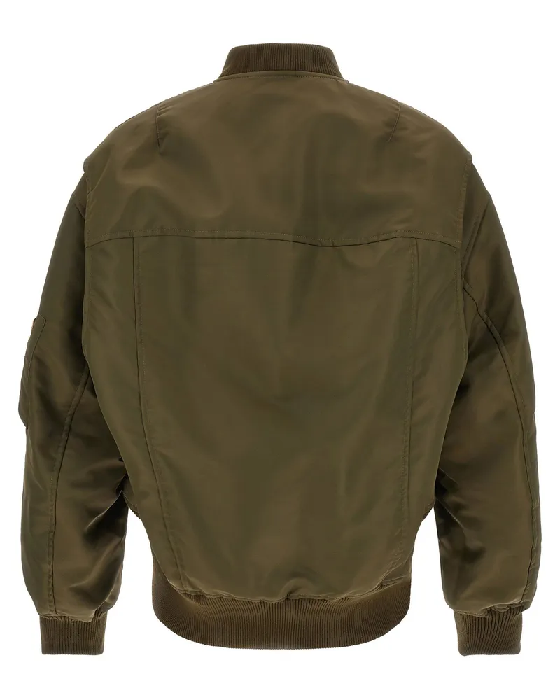 J.W.Anderson Technical Fabric Bomber Jacket — Olive Green Olive