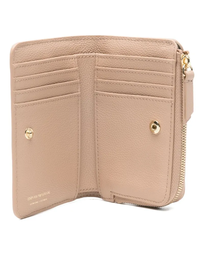 Emporio Armani Leather Bifold Wallet — Pink Pink