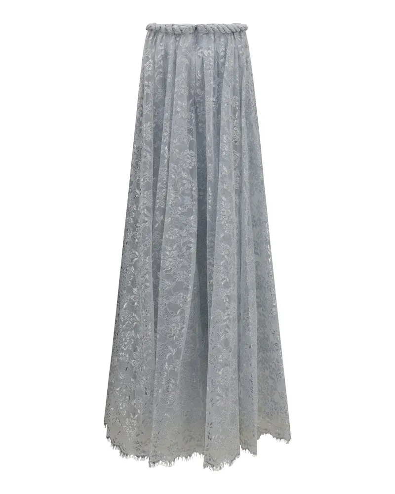 Zimmermann Women's Carousel Metallic Twist Dress Silver Polyester; Metal Fibers Silver