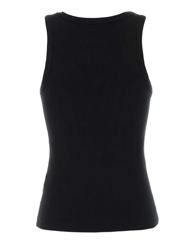 Diesel Women's Black Stretch Cotton T-Ank Tank Top 900 Exterior: Elastane Maglie Sweater Black