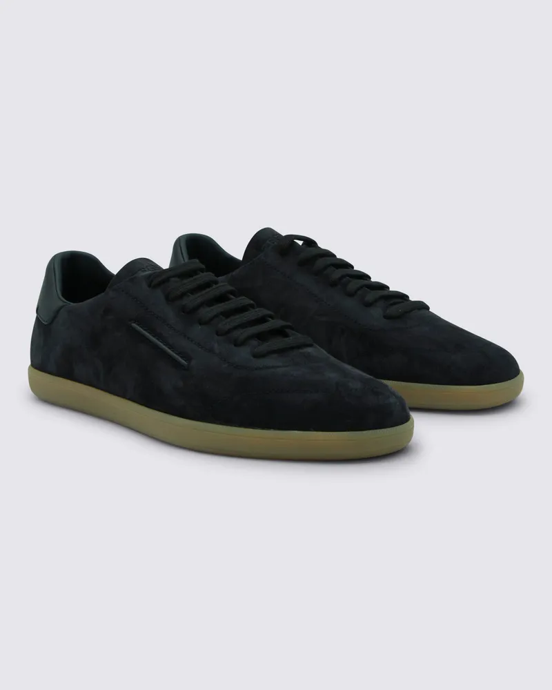 Ermenegildo Zegna Men's Sneakers Navy _cover Le Sole El Navy