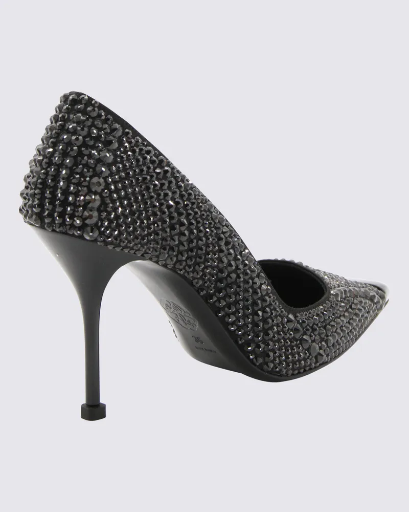 Alexander McQueen Women's With Heel Black _vi Se High Shoes Black