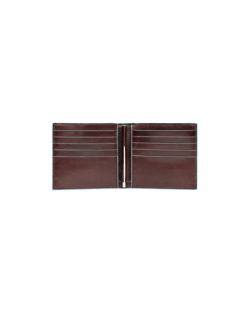 Piquadro Men's Brown Leather Bags Wallet Brown