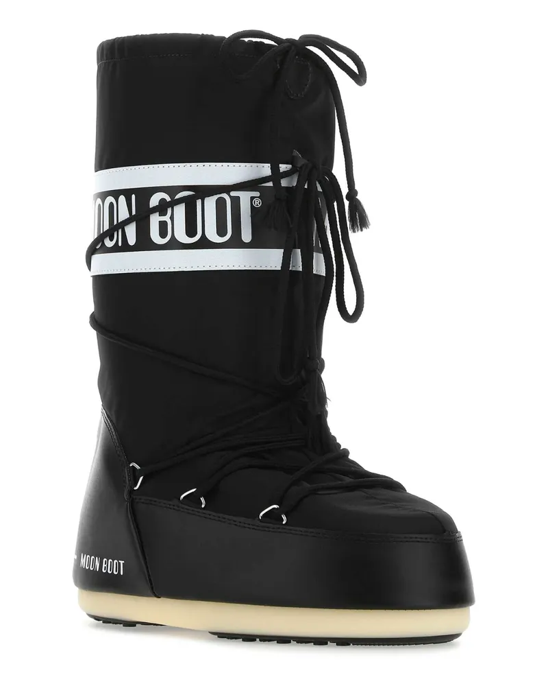 Moon Boot Unisex Black Nylon Icon Boots Stivali Black