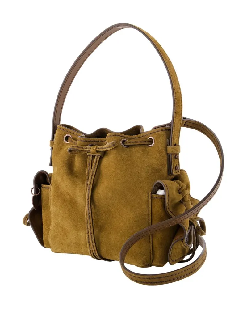 Acne Studios Women's Multipocket Mini Crossbody -  Leather Brown Calfskin Bags Handbags-Purses Brown