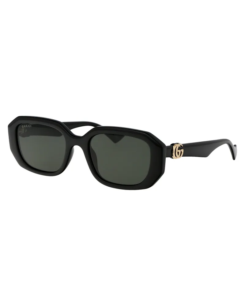 Gucci Women's Sunglasses Gg1535s Black-Grey Black-Black-Grey Injected Black/black/grey Black