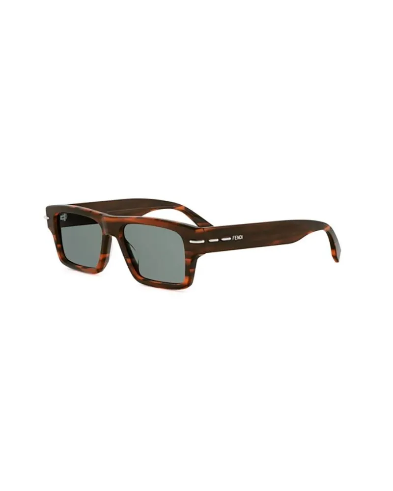 Fendi Unisex Sunglasses Brown Tortoiseshell Acetate Brown