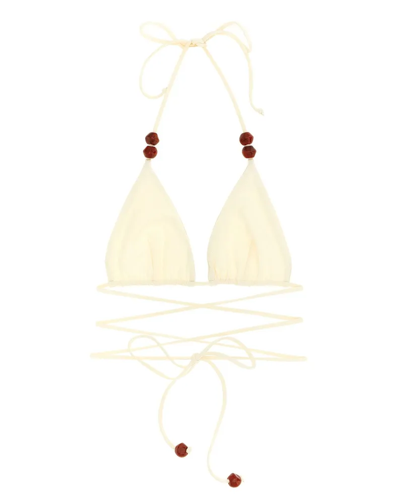 Magda Butrym Re 26 Bikini Top — Cream Cream