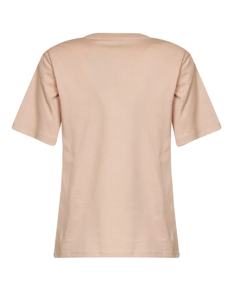 Max Mara Embroidered Butterfly T-Shirt — Pink Pink