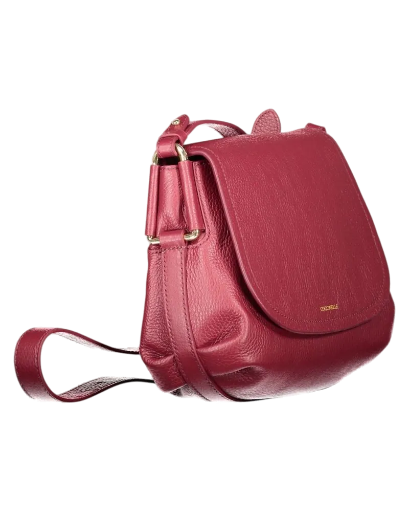 Coccinelle Rebekka Leather Crossbody Bag — Red Red