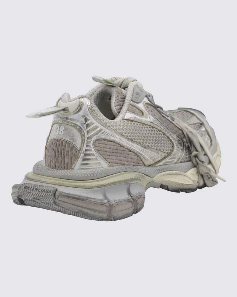 Balenciaga Women's Sneakers Eggshell Pu Po White