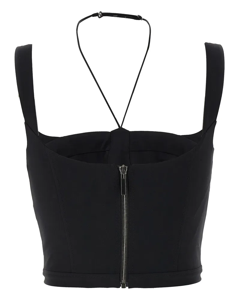 Nensi Dojaka Women's Black Polyamide Tank Tops Black