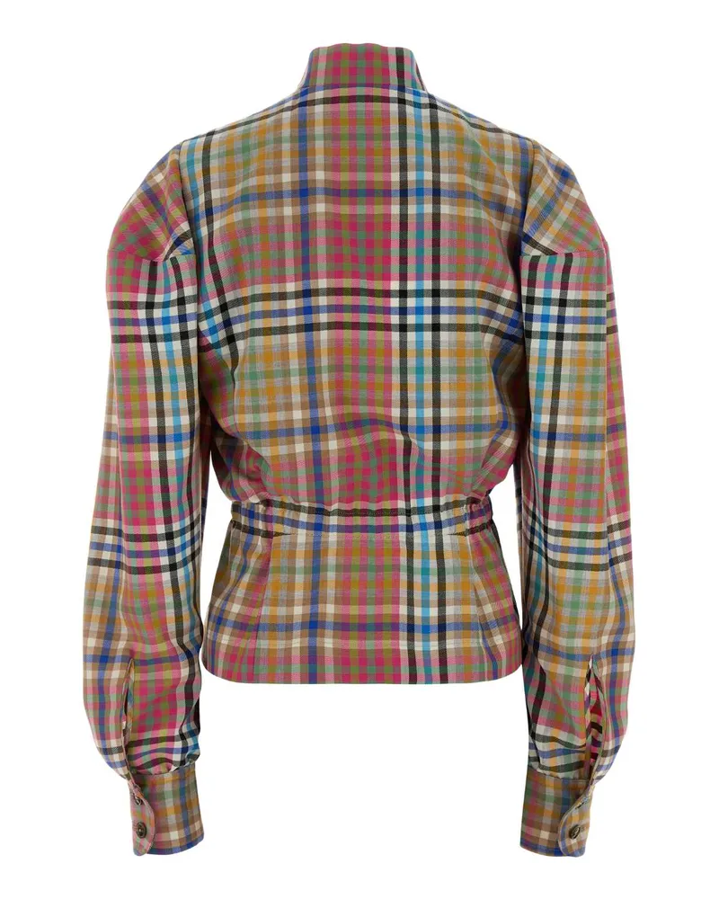 Vivienne Westwood Women's Embroidered Wool Vase Blazer Multi Exterior: Virgin Giacche E Gilet Jacket Multicolor