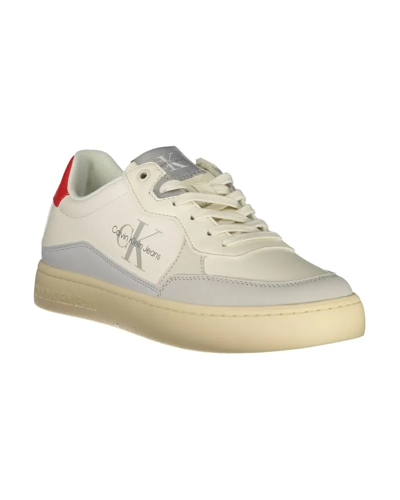 Calvin Klein Contrast-Detail Low-Top Sneaker — White White