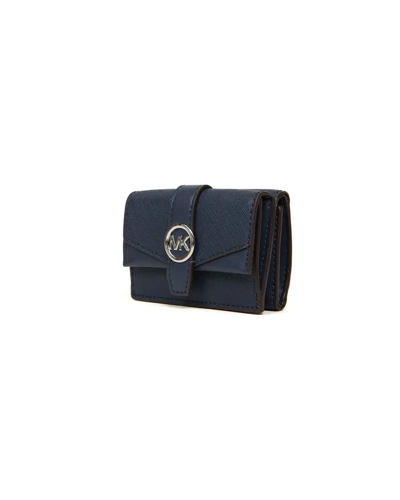 Michael Kors Women's Wallet Navy Polyvinyl Chloride Bags Navy