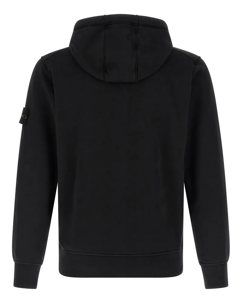Stone Island Men's Black Cotton Sweatshirt Clothing Black