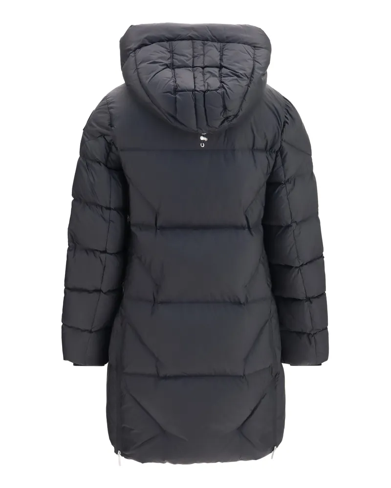 Parajumpers Women's Long Puffer Jacket Janet Black Down Coat Black