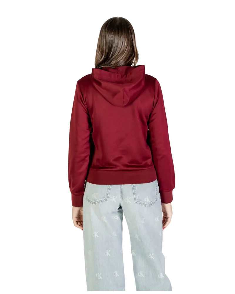 Calvin Klein Cotton-Blend Hoodie Bordeaux
