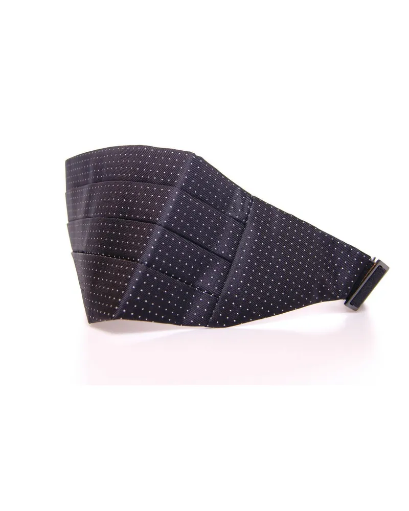 Dolce & Gabbana Men Black Waist Smoking Tuxedo Cummerbund Belt Silk Black