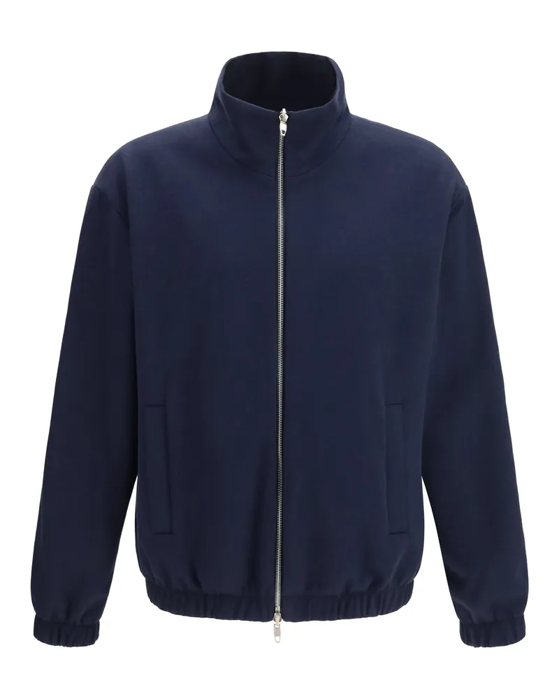 Umit Benan Reversible Silk and Polyurethane Jacket — Navy Navy