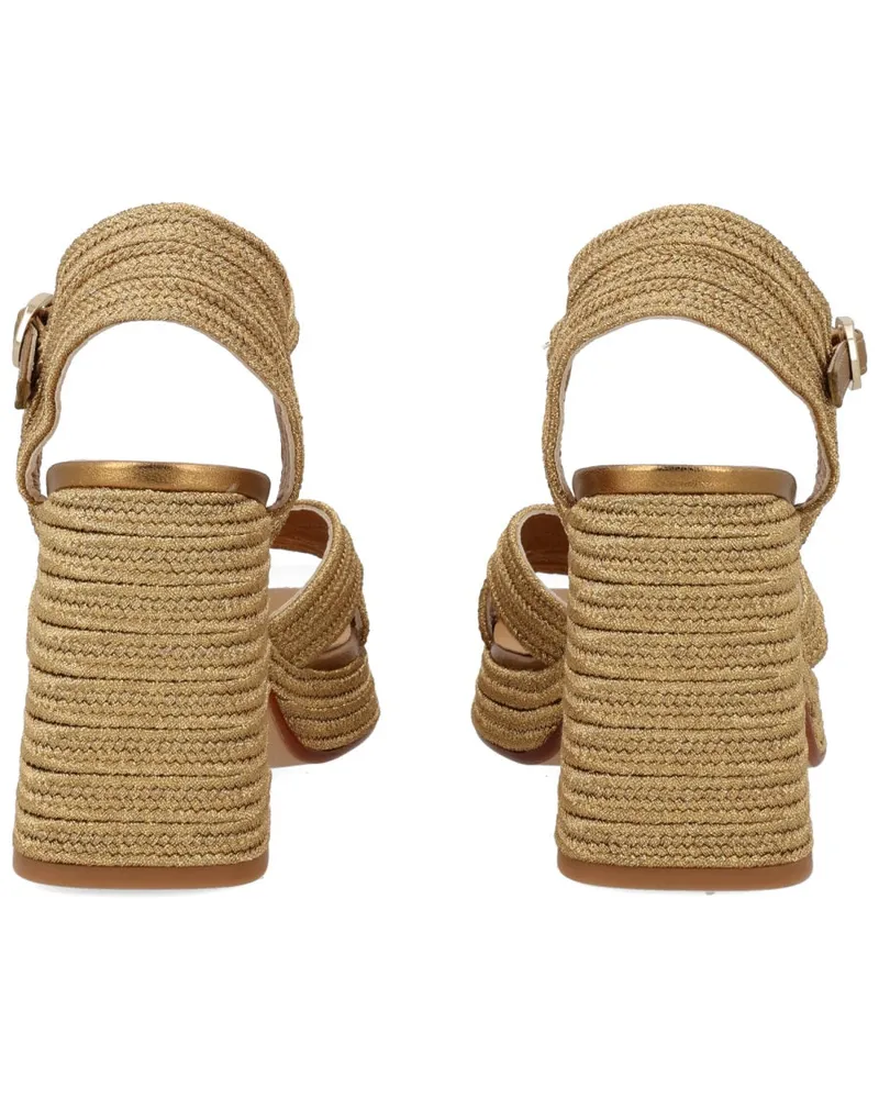 Castañer Valley Espadrille Sandal — Gold Gold
