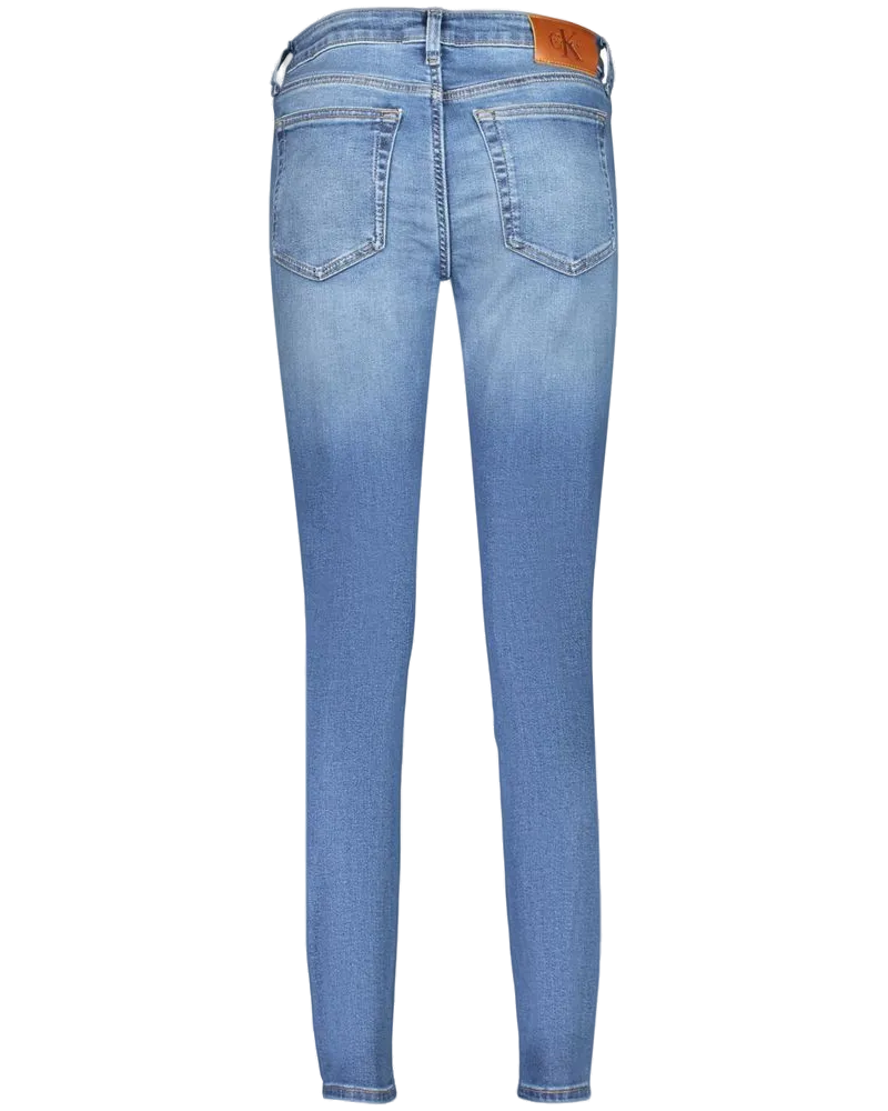 Calvin Klein Mid-Rise Skinny Jeans — Blue Blue
