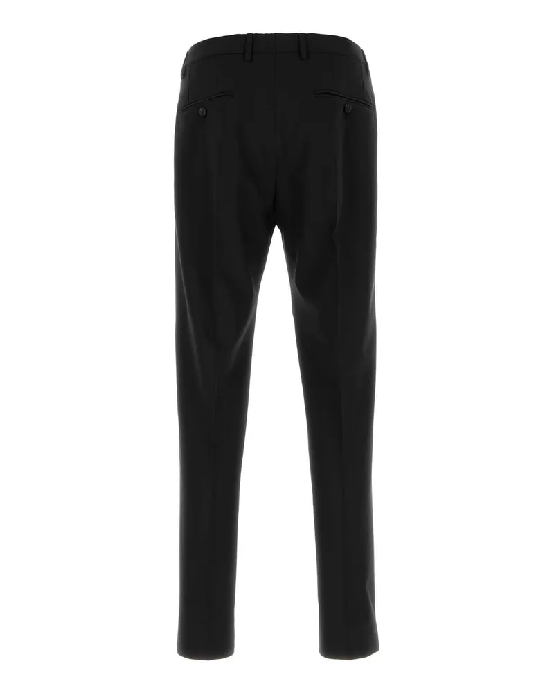 Dolce & Gabbana Men's Black Stretch Wool Pant Nero Pantaloni Trousers Black