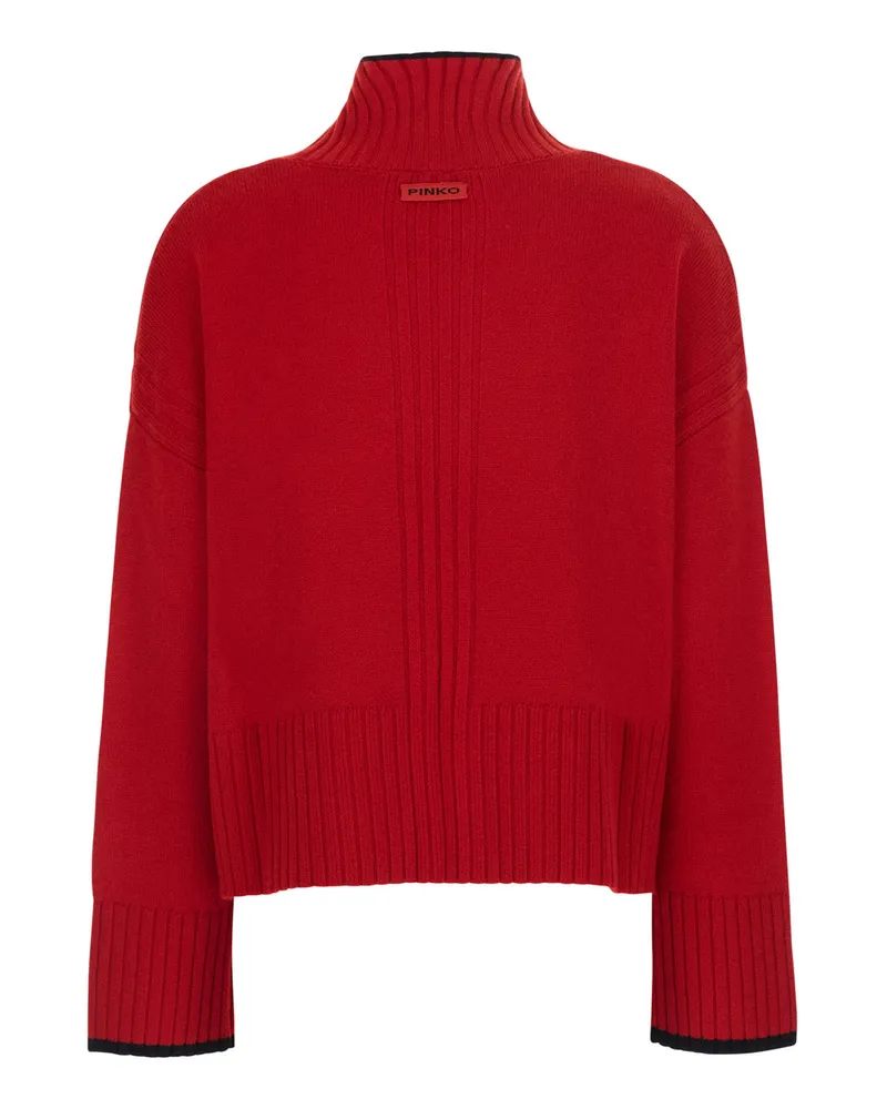 Pinko Wool and Cashmere Blend Sweater — Red Red