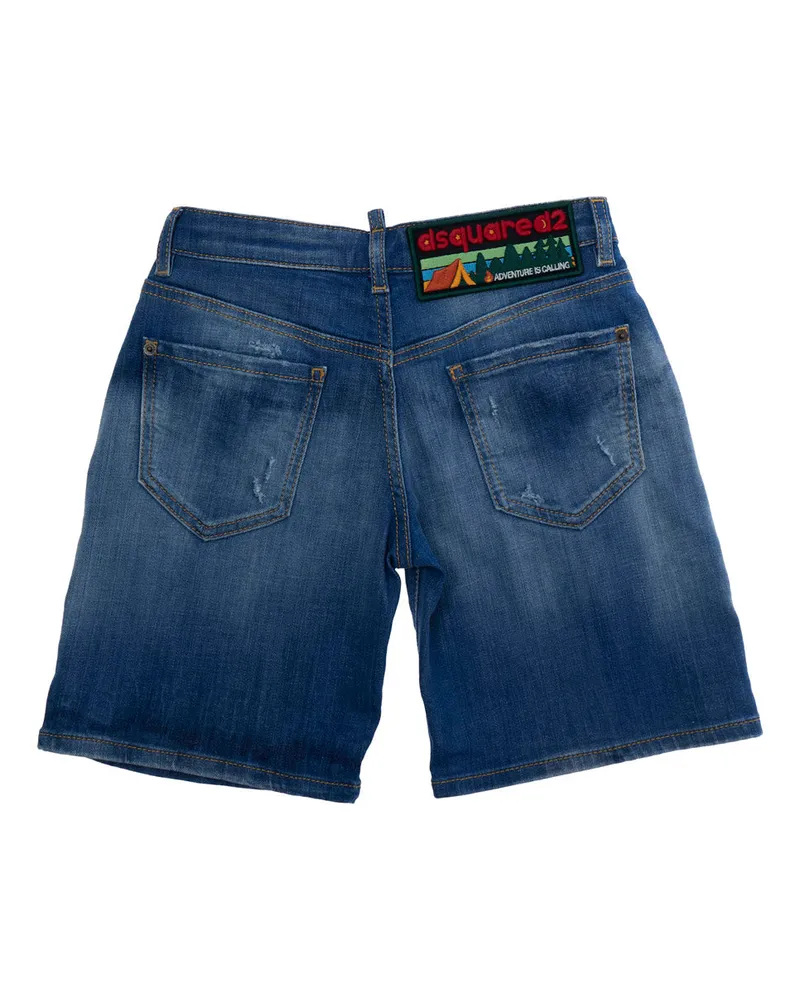 Dsquared2 Boys' Shorts, Denim Blue Cotton Blue