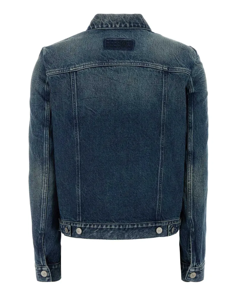 Maison Margiela Women's Denim Jacket Blumedio Exterior: Cotton Giubbini Blue