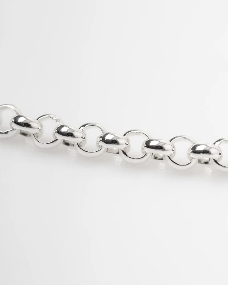 Bar Jewellery Chunky Belcher Chain Necklace — Silver Silver