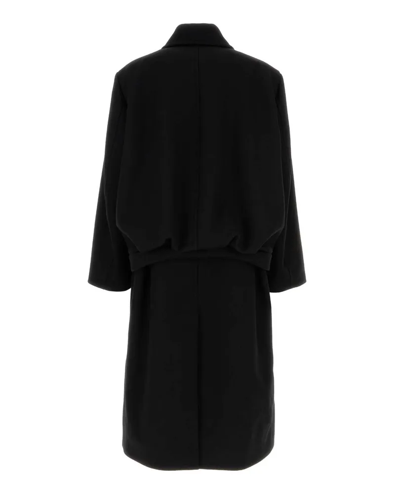 Balenciaga Wool Coat — Black Black