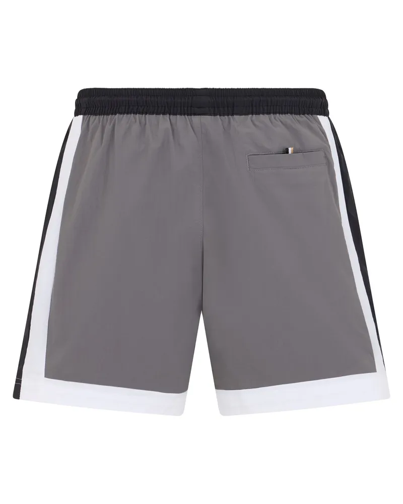 HUGO BOSS Men's Nylon Shorts Grey Polyamide Gray